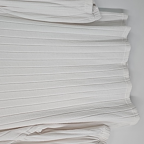 AS Crew Neck Balloon Sleeve Cream Colored Sweater Tunic Top Plus Size - Picture 7 of 11